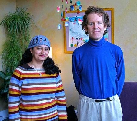 Serena and Jordan - Founders of CommuniChi in 2007 at El Centro de la Raza