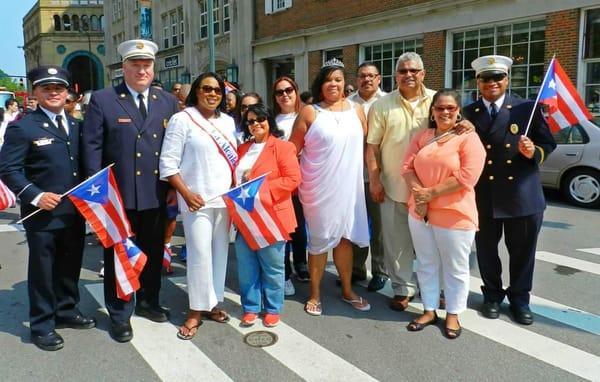 After sweat in the heat for the PR Parade