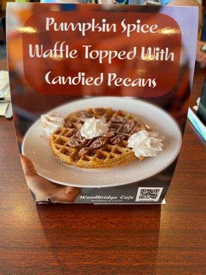 Pumpkin Spice Waffle