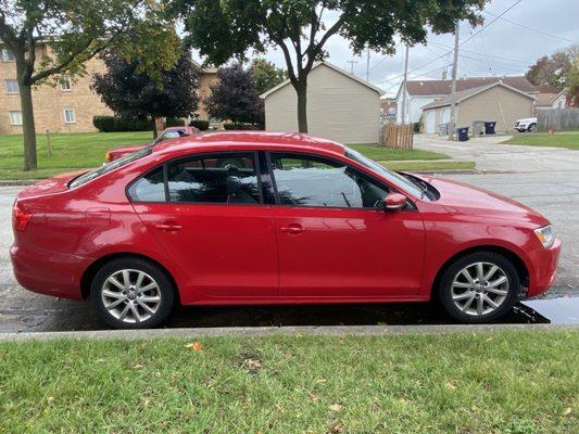 Red VW 2012 Jetta 2.5 sedan