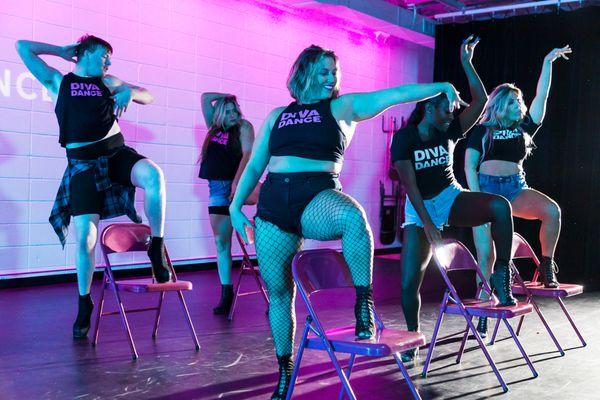 DivaDance is a sexy, sweaty, stress-free dance experience for adults!