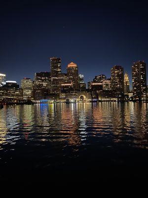 Bay area at night time