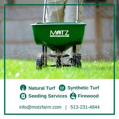 We offer seeding services (new lawn and overseed).