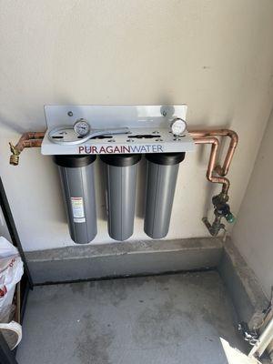 Whole house water filter.