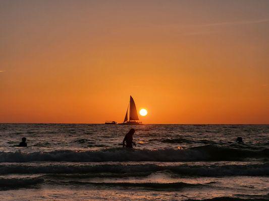 Sunset at the beach