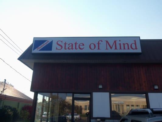 State of Mind, located next to Koto Japanese Steakhouse and Hibachi on Rt3 Cornelia St, Plattsburgh NY.