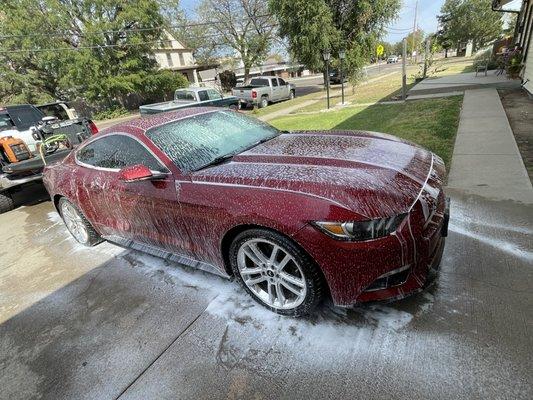 2 step paint correction on for this clients Mustang