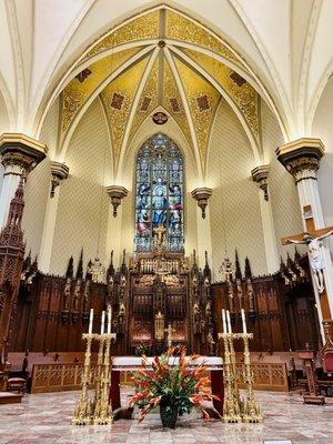 Inside cathedral