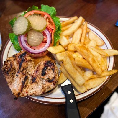 Grilled chicken sandwich