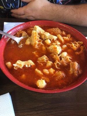 Dream bowl of menudo. Hominy optional