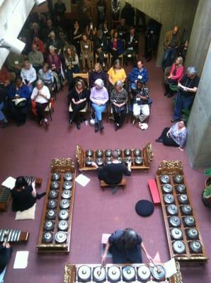 Gamelan concert in the Eliot Pratt Library 10.2013