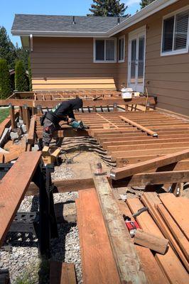 Retaining walls , decks fence