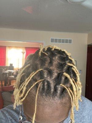 Top view after second retwist