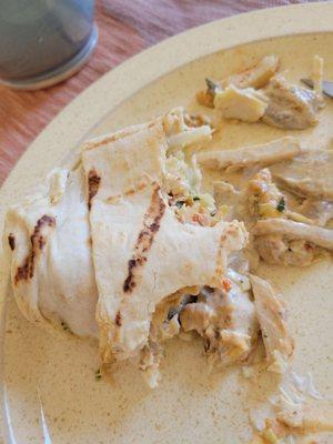 Chicken shwarma wrap