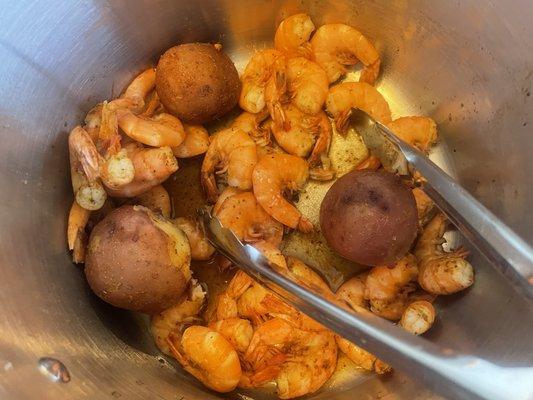 This is what was left in the pot after we had filled our plates! #lowcountryboil