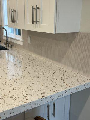 Counter and backsplash