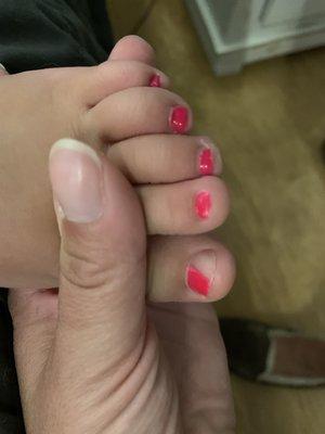 Chipped nail polish