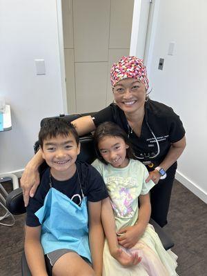 Me with my young dental patients