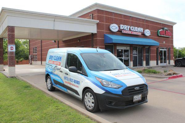 Dry Clean City offers free pick-up & delivery on our local route. 
Please call our store number for more information.