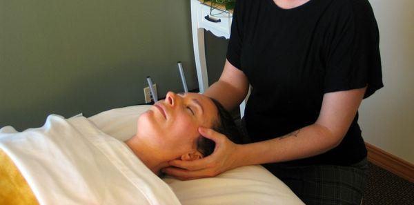 Experiencing the deep meditative state offered by CranioSacral Therapy.