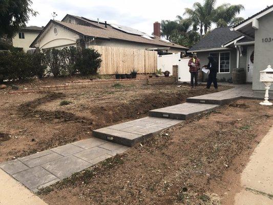 Our front yard before New Green Landscape!