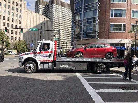 This guy apparently decided not to run the red light halfway thru. Then backed up as pictured as if that was a solution.