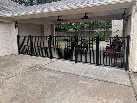 Breezeway fence