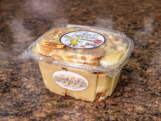 Banana Pudding
We have banana pudding with bananas (as featured) or without bananas (Cookie Pudding).