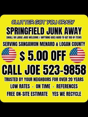 Springfield junk away 523-9858