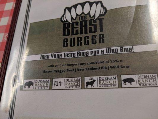 Beast burger