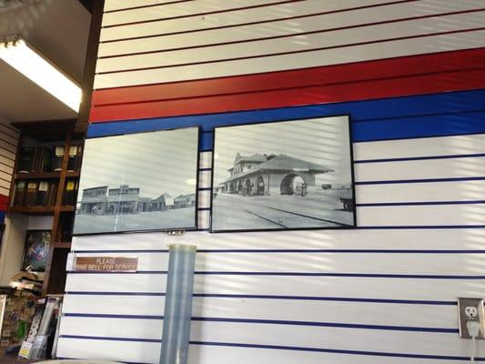 Old school Vegas pictures from 1906 and 1908 in the waiting area