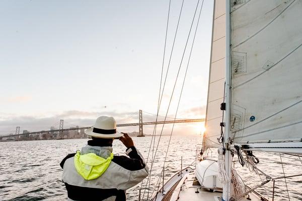 Another glorious sunset sail on Alchemy.