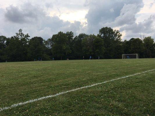 Soccer fields for age groups between 4-18