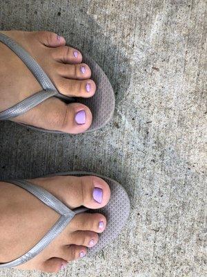 Gel pedicure