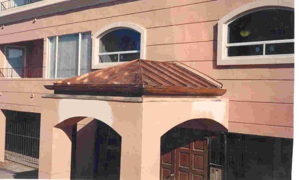 Standing Seam Copper Roof