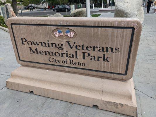 Powning Veterans Memorial Park, Reno