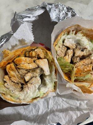 Buffalo Chicken Wrap (with ranch instead of blue cheese)