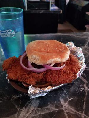 Our homemade breaded tenderloin is yummy!