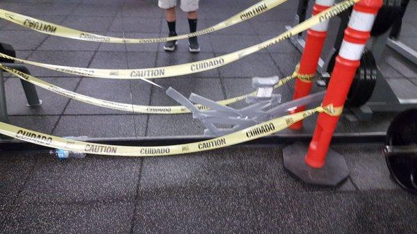 Danger zone at the gym