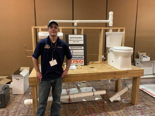 Zack at the 2020 Apprenticeship Contest