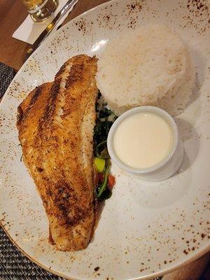 Blackened walleye