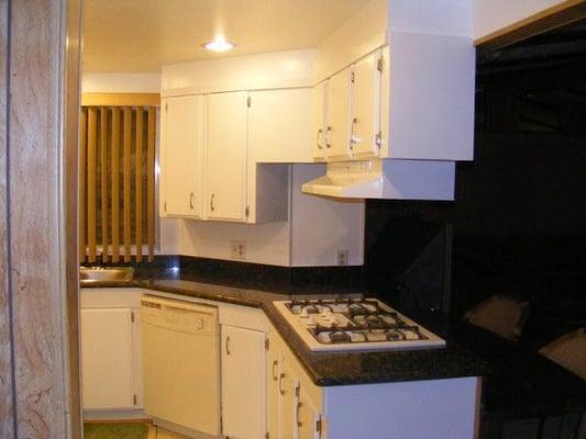 after photo of mobile home kitchen model