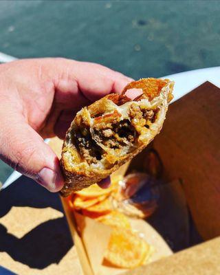 Beef and Cheddar Empanada