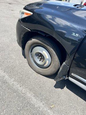 Tire that needed replacing