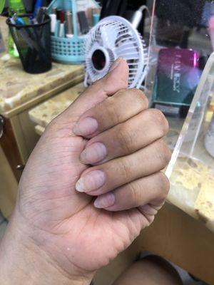 My natural nails never have I had my nails this long!! My mom and sister are in shock! I could never last with nails no more then a week!