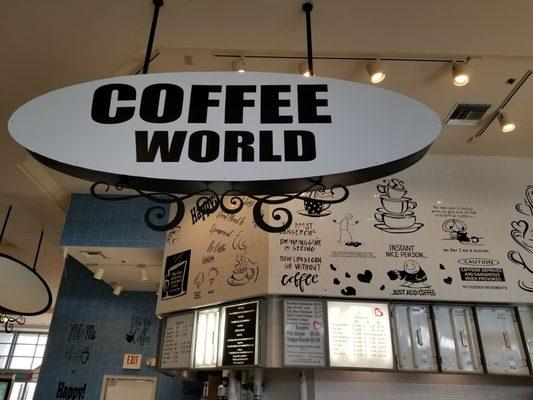 Bill Lewis visiting Coffee World located at the Indian River Mall in Vero Beach, Florida.