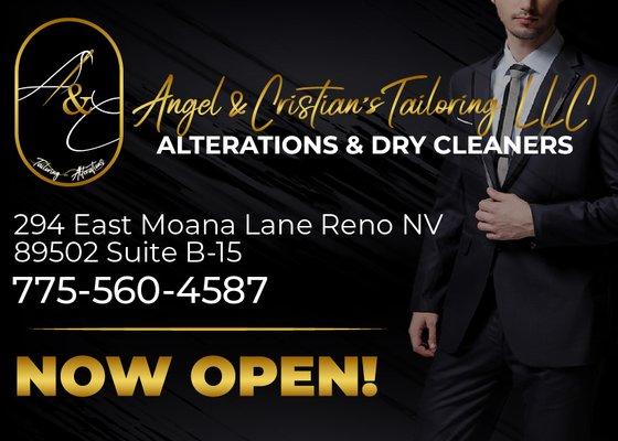 We have expanded and moved locations. Now offering Dry Cleaning Services.