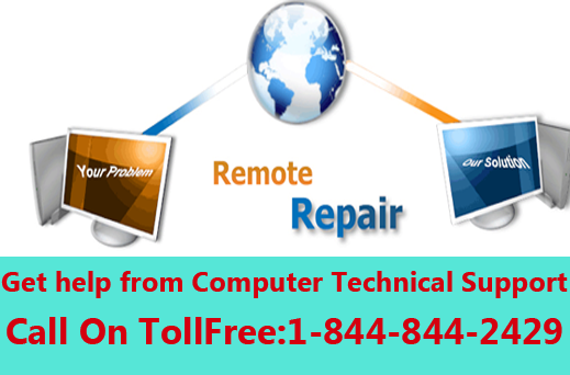 Computer Remote Online support on our toll free number 1-844-844-2429