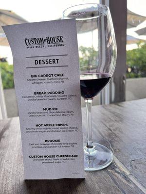 Dessert Menu