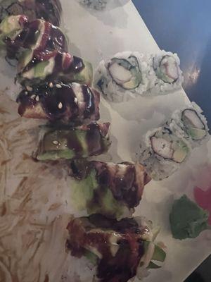 Angry dragon roll